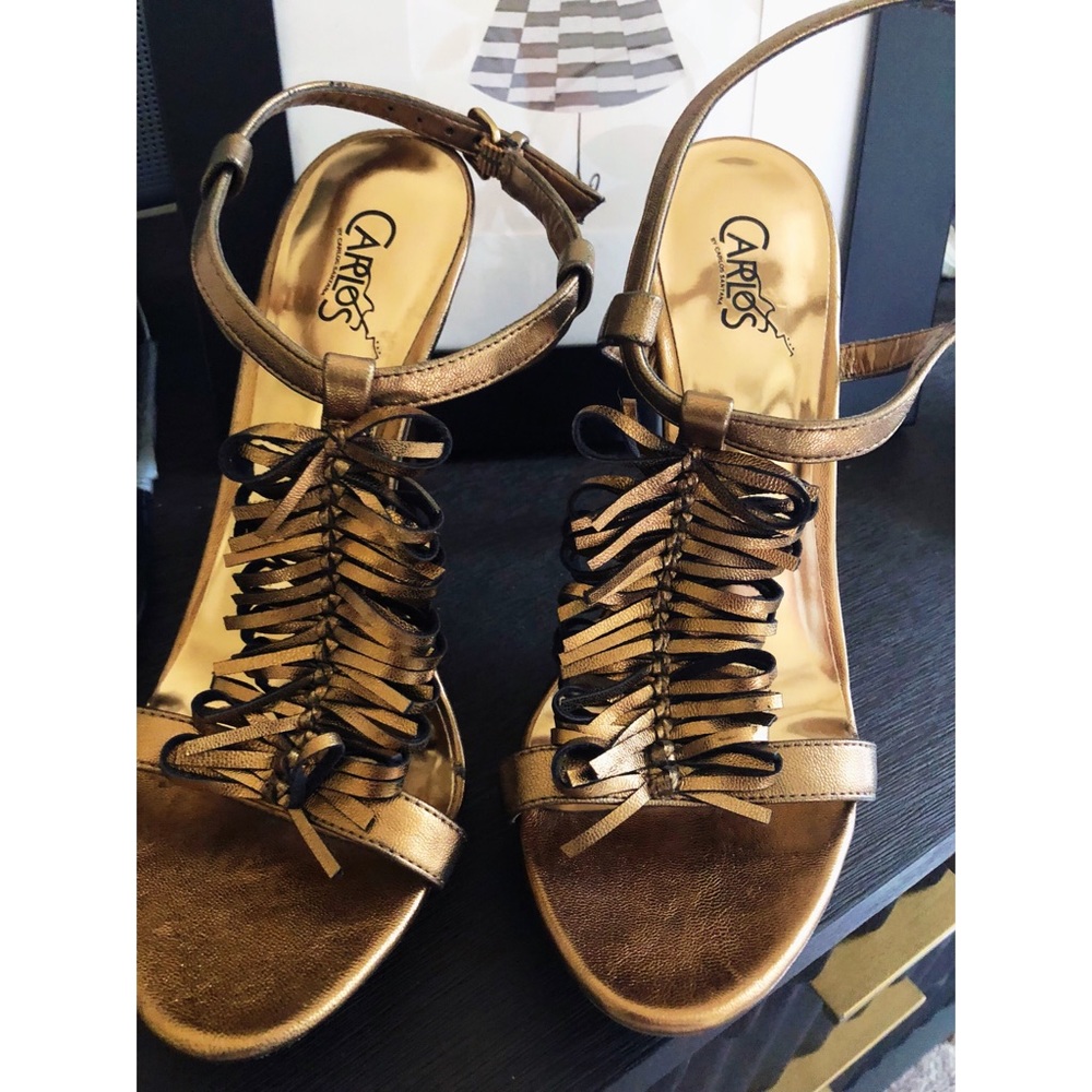 Bronze Carlos Santana Frill Heels